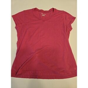 Champion Shirt Women MEDIUM Pink‎ Sports Summer Activewear T-shirt